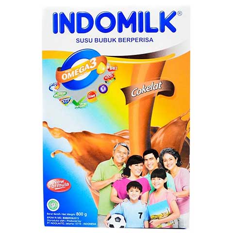 INDOMILK+OMEGA 3 CHOC BOX 2X400G